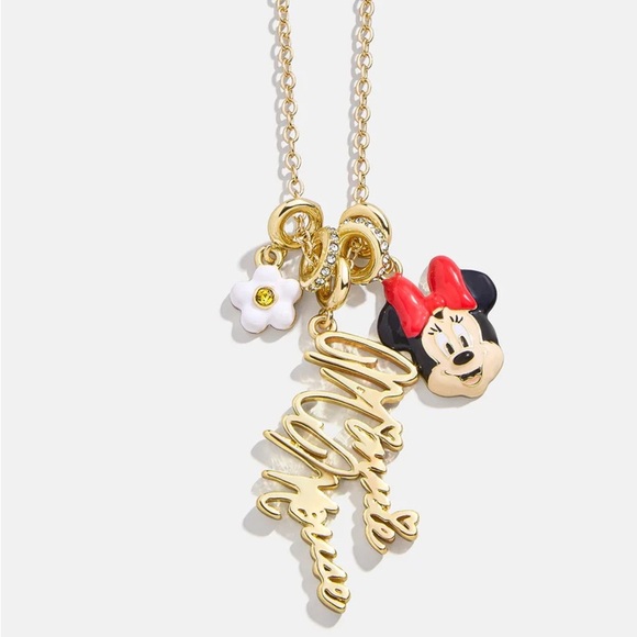 BaubleBar Disney Minnie Mouse Cluster Charm Necklace NWT - Picture 1 of 5